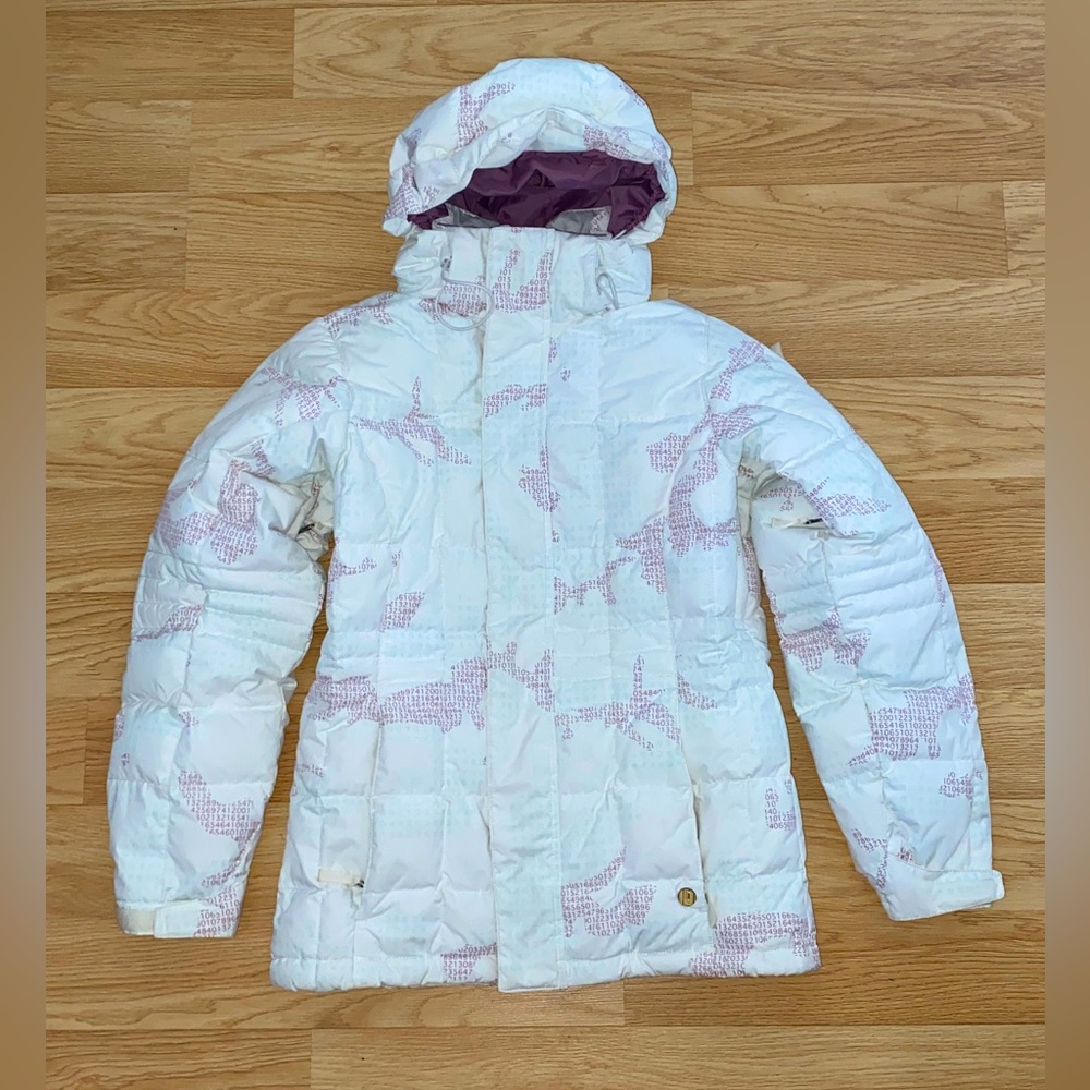 BURTON white snowboarding jacket for women size Xsmall
